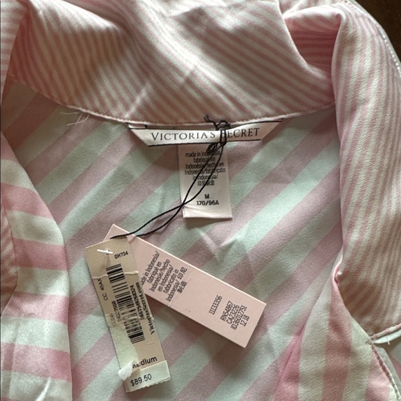Victoria’s Secret 2-pc Pink Striped Pajama Set - Picture 2 of 3